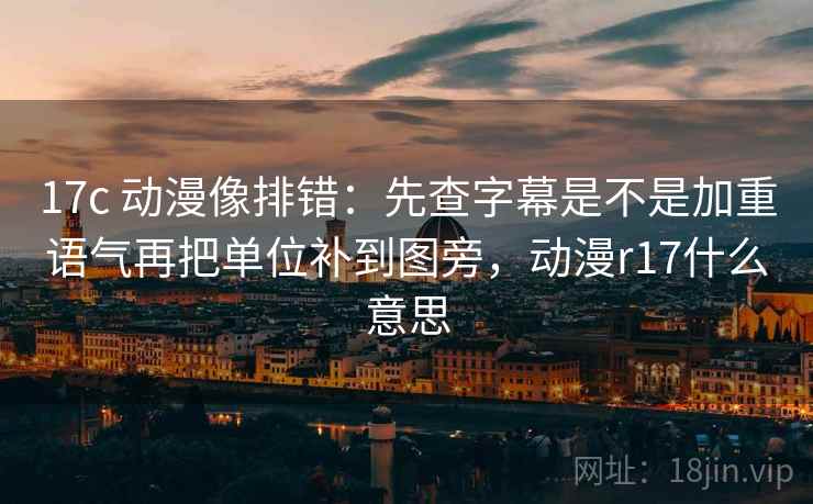 17c 动漫像排错：先查字幕是不是加重语气再把单位补到图旁，动漫r17什么意思